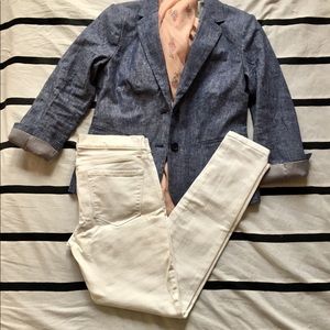 Banana Republic Factory White Skinny Jeans